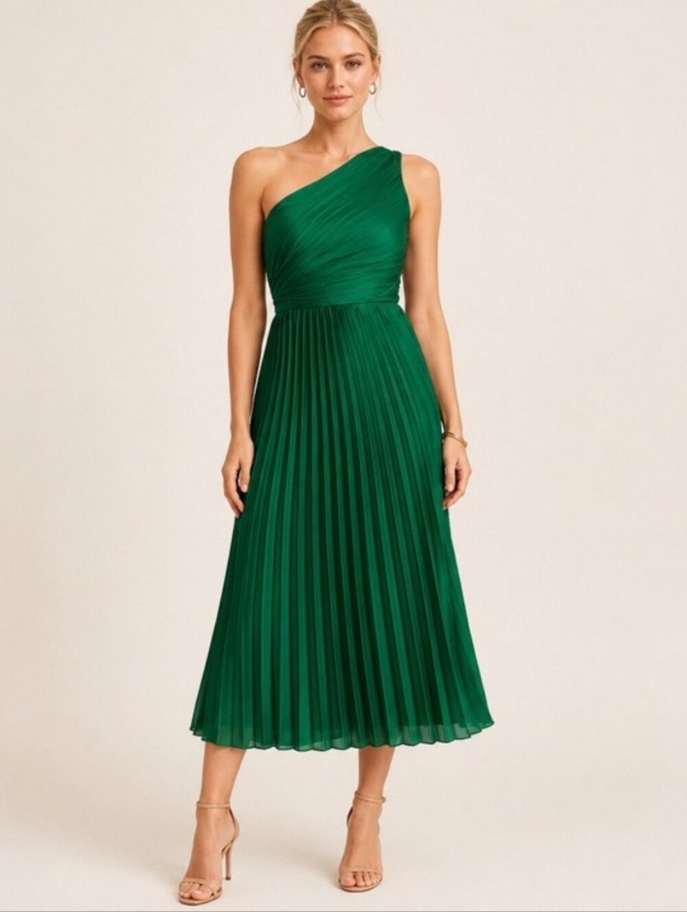 Abercrombie and Fitch Giselle pleated formal dress size XSP